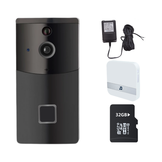 Video doorbell Mains power package with SD card